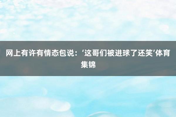 网上有许有情态包说：‘这哥们被进球了还笑’体育集锦